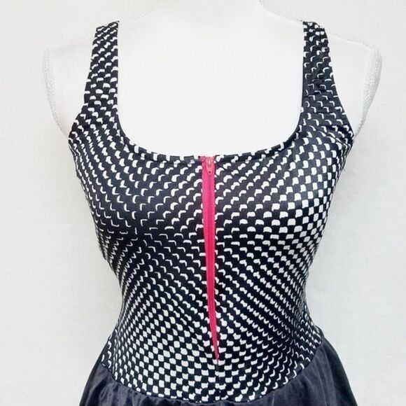 VINTAGE Avon Fashions Black Retro Dress Swimsuit - Picture 3 of 12